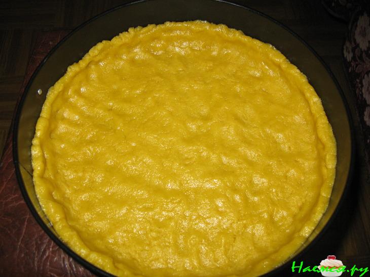 Песочный пирог с грушей и безе "Росса рассвета"