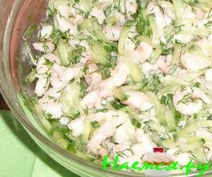 Китайский салат (огурцы-креветки) Китайский салат (огурцы-креветки)