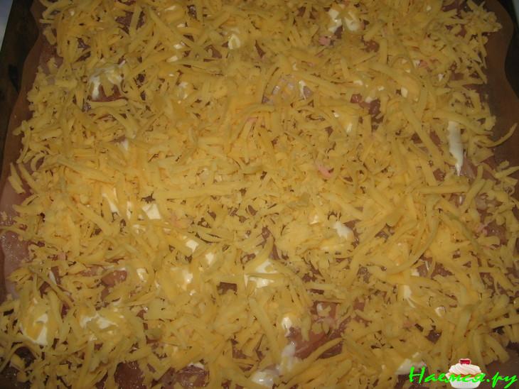 Куриная отбивная в майонезе с чесноком