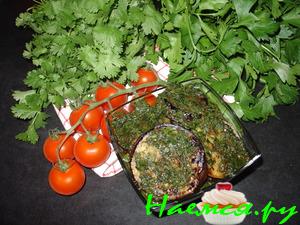 Баклажаны в перечном соусе