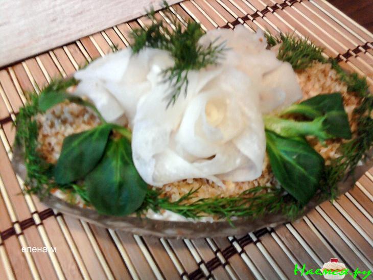 Салат "Белые розы"