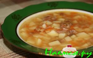 Суп гороховый с копченостями