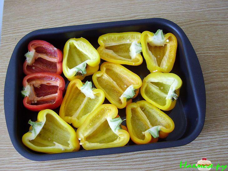 Яйца запеченные в перце