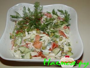 Просто овощной салатик