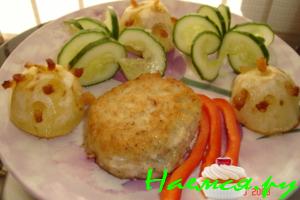 "Ёжики" из картофеля