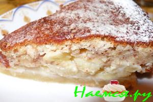 Ананасовый пирог со сливками и миндалем