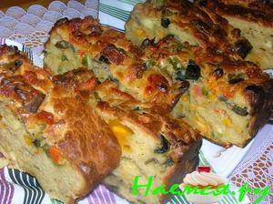 Разноцветный овощной "хлеб"