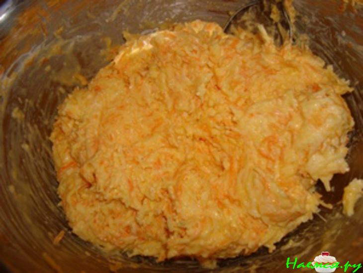 Сырно-морковный пирог