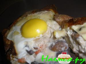 Полный обед в одной картошке