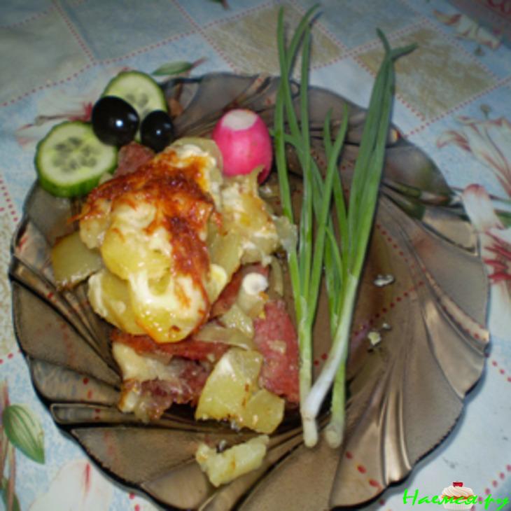 Печеная картошечка с салями
