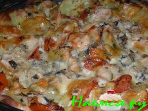 Картофельный Рататуй под сыром