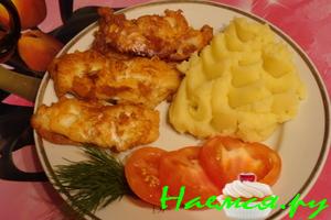 Рыба в кляре с сыром