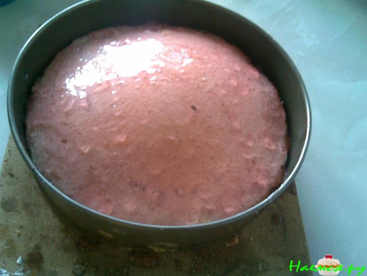 Торт творожный с ягодным желе