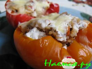 Перцы фаршированные запечёные