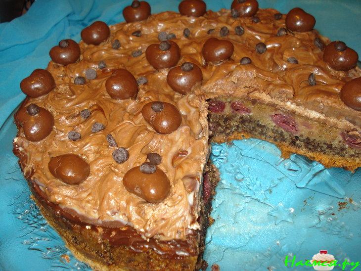 Торт без муки "Вишнёвый соблазн"