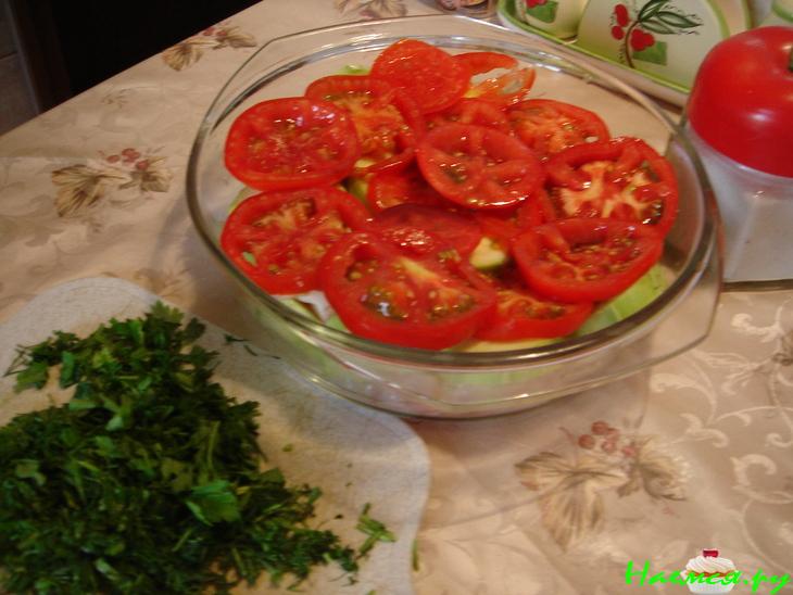 Рыба телапия с кабачками в микроволновке