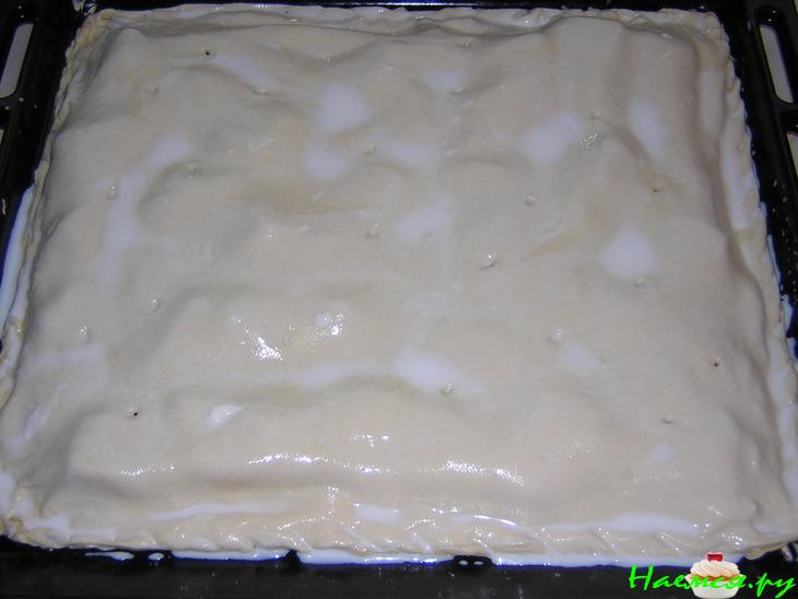 Слоеный пирог с семгой