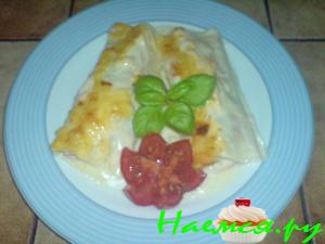 Рулетики из лазаньи