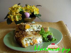 Пирог 'Весенний' с кабачками и сыром