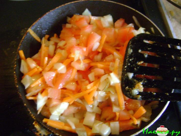 Рис с тушеной курочкой