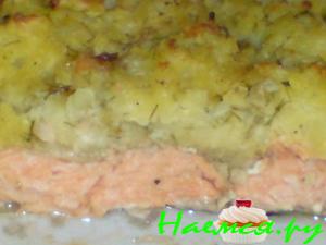 Рыбка под картофельной стружкой