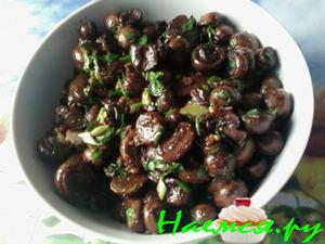 Острая закуска из шампиньонов