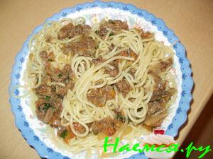 Макароны с тунцом