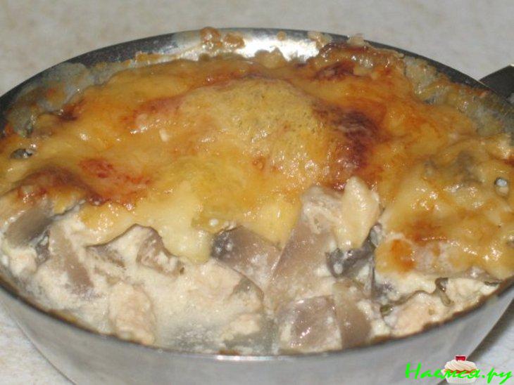 Жульен с кинзой