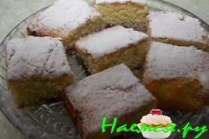 Пирог с вишнями