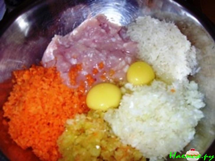 Куриный хлебец с овощами, с "сырно-куражной" начинкой