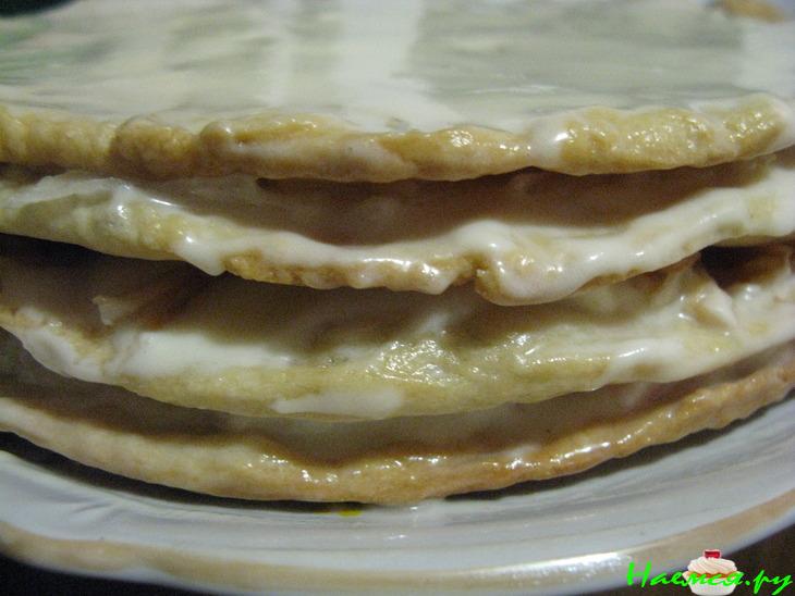 Торт 'Яблочный аромат', коржи на пиве