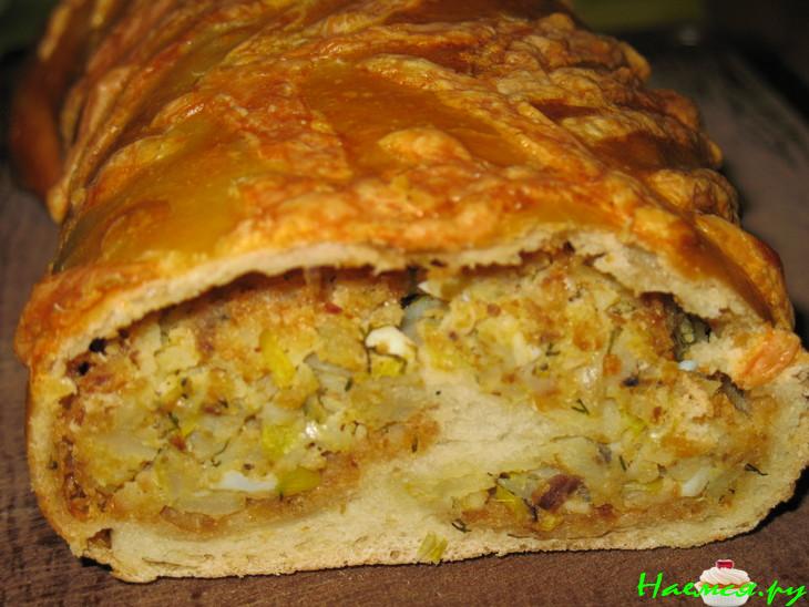 Рулет с рыбной начинкой