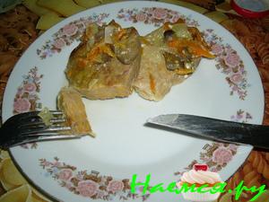 Вымя с овощами