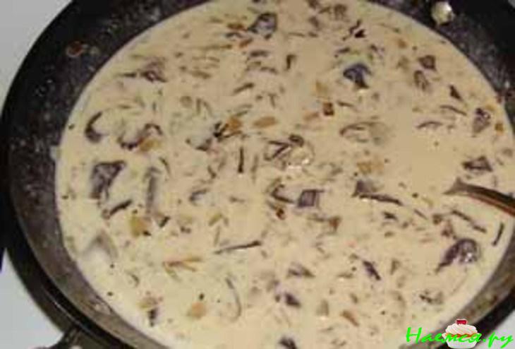 Жюльен с грибами в горшочке