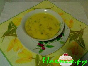 Нежный грибной крем-суп (желтенький)