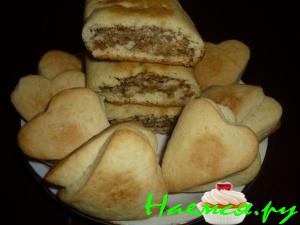 Печенье, рулеты с ореховой начинкой