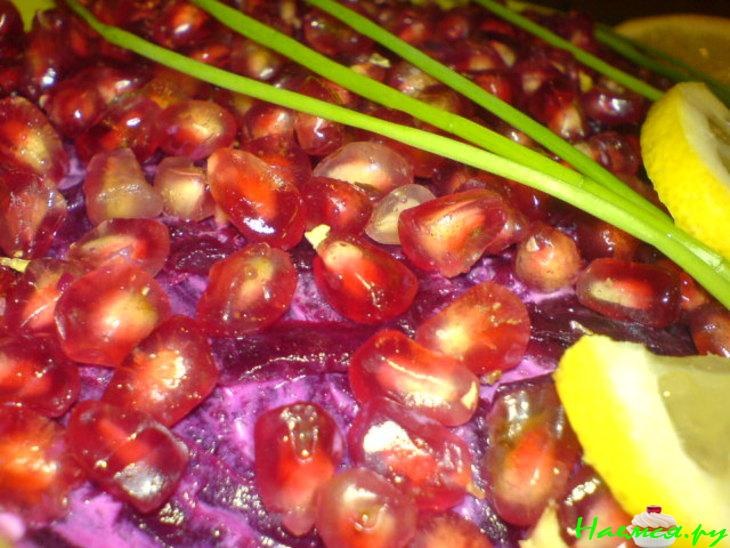 Cалат-закуска "Гранатовая рыбка"