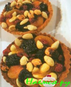 Корзиночки с сухофруктами и орехами