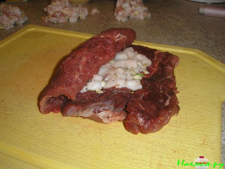 Рулетики из говядины