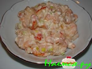 Креветки запеченные с брынзой