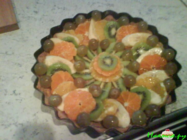 Пирог со свежими фруктами