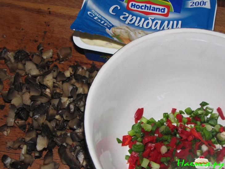 Судак запечённый с сыром и грибами