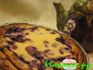 Пирог с черникой