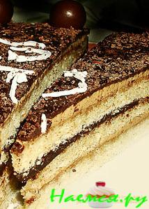 Торт "Опера" из миндального бисквита