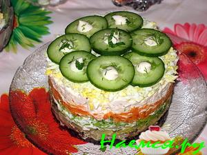 Слоеный салат Слоеный салат