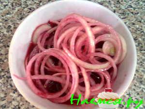 Салат из лука и граната Салат из лука и граната