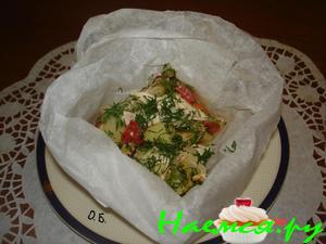 Курица в пергаментных мешочках