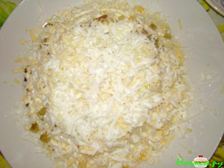 Слоеный салат "Забор"