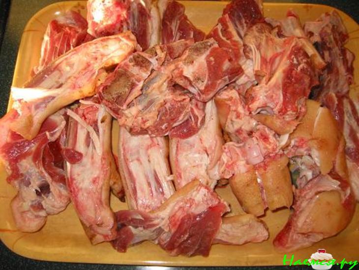 Холодец свиной с телячьим хвостом