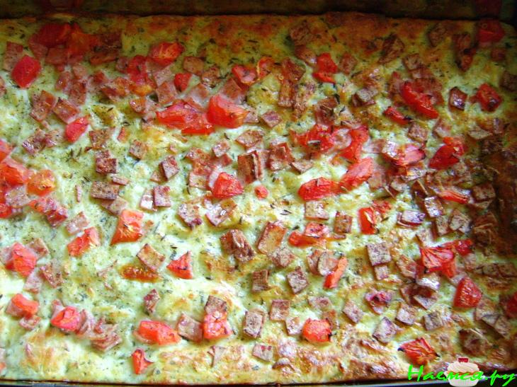 Сырный пирог с зеленью (типа Пиццы)